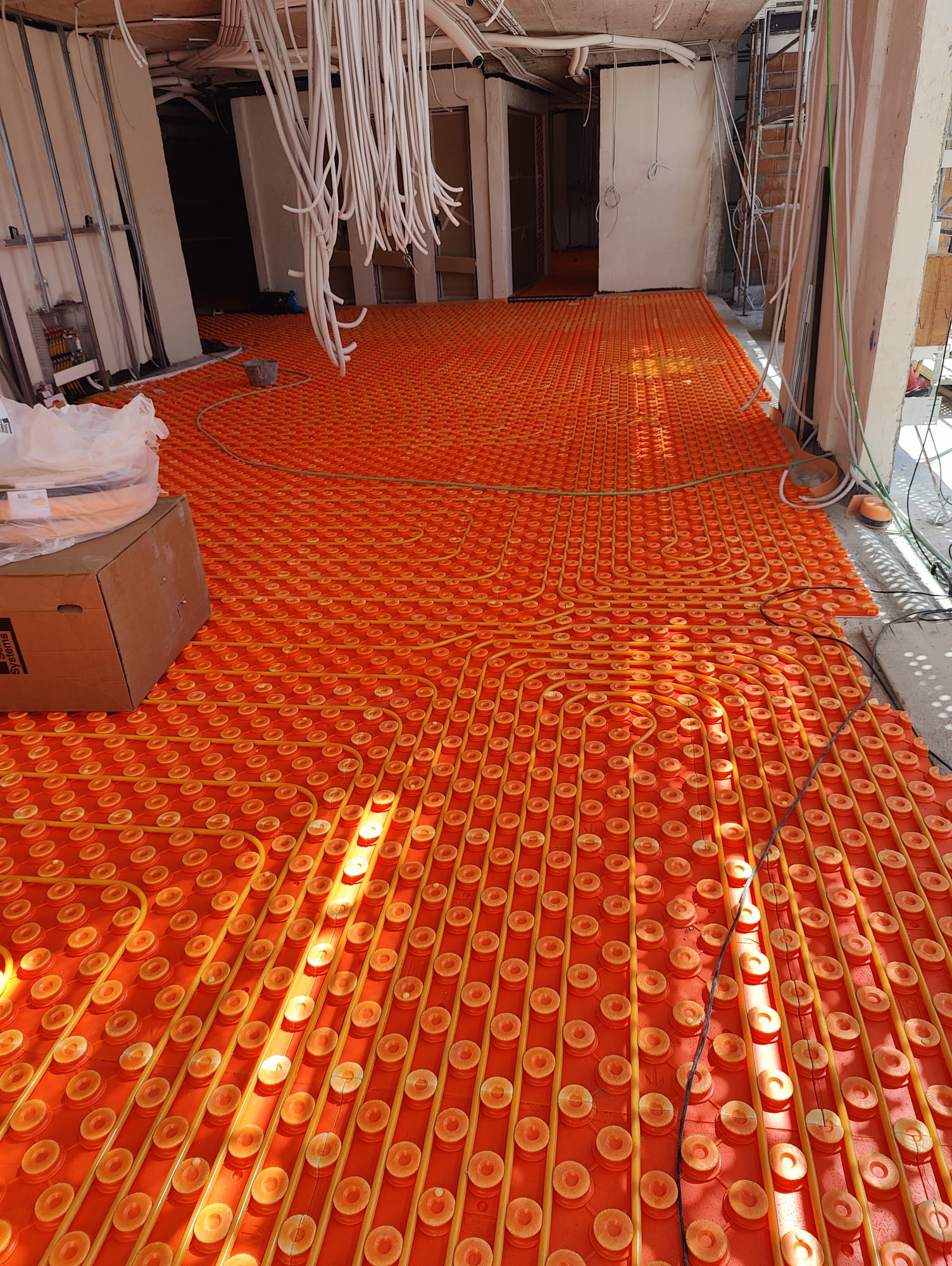Instalación de suelo radiante